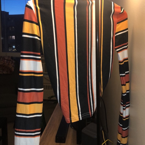 Striped long sleeve cropped t - Picture 4 of 4